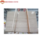 Chiny białe drewniane długie paski ścienne i marmurowe płytki podłogowe