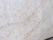 OEM Biały marmur onyksowy z brązowymi kaflowymi płytkami w kolorze khaki Płytka marmurowa / blat marmurowy