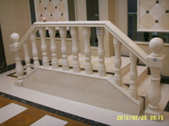 Filar Balustrada Marmurowa kamienna płyta 132,8Mpa Zewnętrzne schody balkonowe