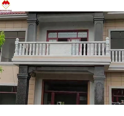 FOB/CNF Warunki dostawy Biały marmurowy korytarz balkon balustrada balustrada balustrada dla willi