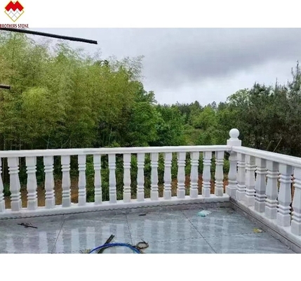 FOB/CNF Warunki dostawy Biały marmurowy korytarz balkon balustrada balustrada balustrada dla willi