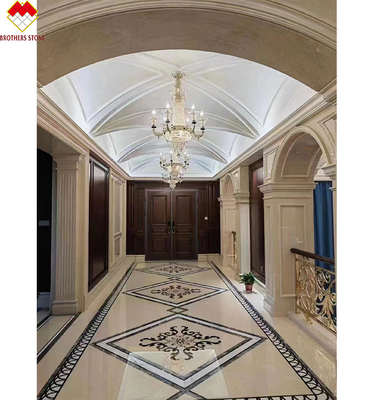 Niestandardowy medalion z marmurowym marmurowym odrzutowcem wodnym do nowoczesnej willi i hotelu