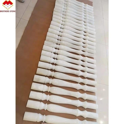 Zindywidualizowany Hotel lub Willa Biały Marmur Alabaster Schody Baluster Nowoczesny styl projektowania
