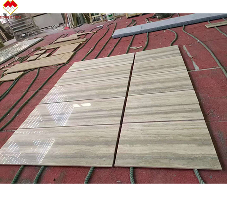 12x24 cali Wielkość szare żyły Beżowy trawertyn podłogowy płytka w dobrym stylu nowoczesnego designu