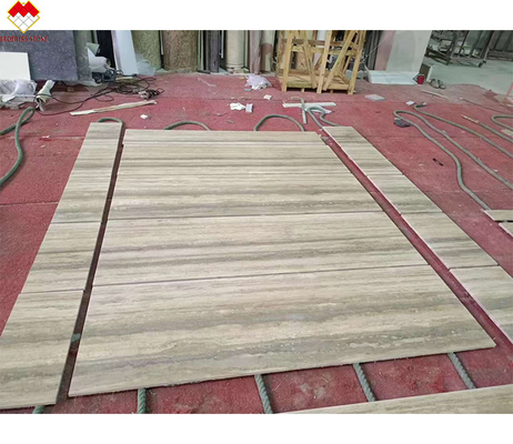 12x24 cali Wielkość szare żyły Beżowy trawertyn podłogowy płytka w dobrym stylu nowoczesnego designu