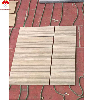 12x24 cali Wielkość szare żyły Beżowy trawertyn podłogowy płytka w dobrym stylu nowoczesnego designu