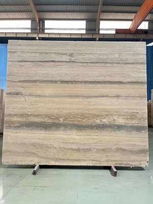 12x24 cali Wielkość szare żyły Beżowy trawertyn podłogowy płytka w dobrym stylu nowoczesnego designu