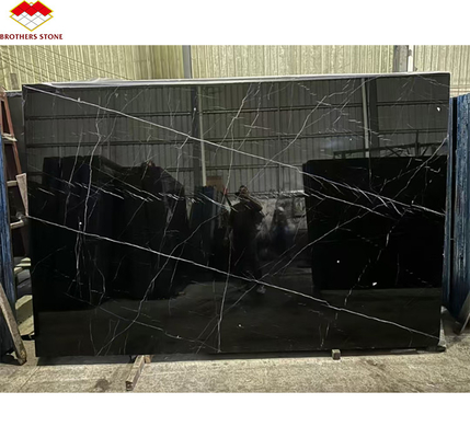 Modern Design Hotel Nero Marquina Big Slab Zimbabwe Czarne marmurowe podłogi i schody