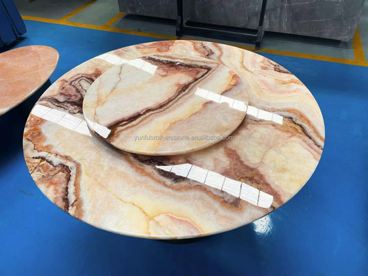 Wypolerowane płytki podłogowe z niebieskiego żadu z czerwonego smoka onyksu do zmywarki Komponent 16 mm grubość