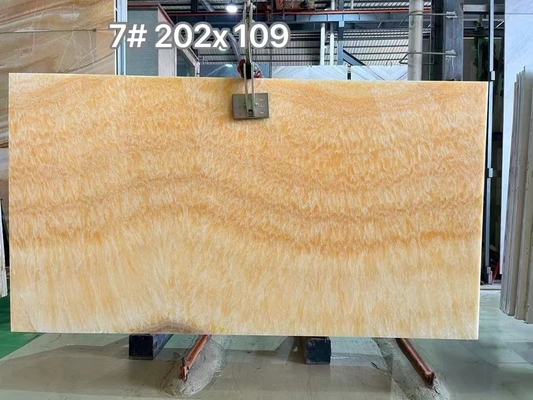 Nowoczesny design Przejrzysty Onyks Beżowy Marmur Żółty Miód Onyks Slab dla Villa