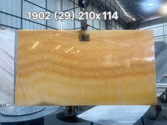 Nowoczesny design Przejrzysty Onyks Beżowy Marmur Żółty Miód Onyks Slab dla Villa