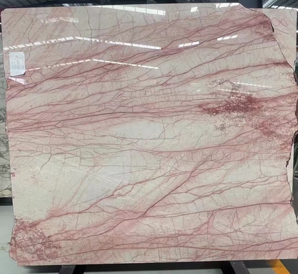 Naturalny Smokey Pink Marble dla luksusowych płytek podłogowych Countertop Vanity Table and Wall Panel