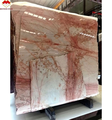Naturalny Smokey Pink Marble dla luksusowych płytek podłogowych Countertop Vanity Table and Wall Panel