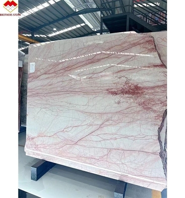 Naturalny Smokey Pink Marble dla luksusowych płytek podłogowych Countertop Vanity Table and Wall Panel