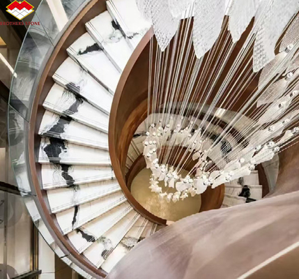 Nowoczesny styl projektowania Panda biały marmur podnieść swój hotel ściany podłogi i schodów płytek