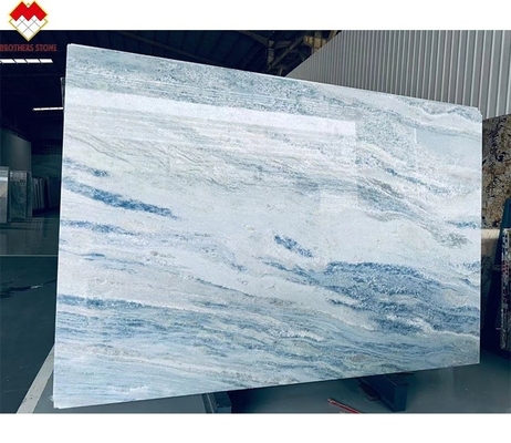 FOB Trade Backlit Błękitny Roma Quartzite Slab Idealny dla Vanity Countertop w Brazylii