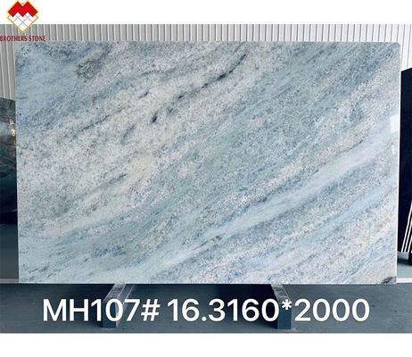 FOB Trade Backlit Błękitny Roma Quartzite Slab Idealny dla Vanity Countertop w Brazylii
