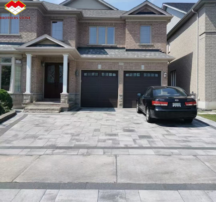 Brothers Stone Flamed Grey Granite Slab Paving Tiles for Honed Natural Stone Driveway (Bratomskie kamienie płytkowe granitowe płytki dla wyciętego naturalnego kamienia podjazd)