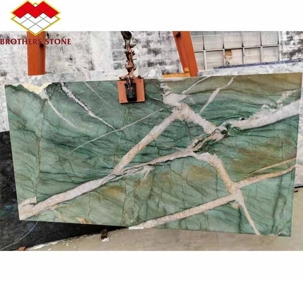 Naturalny Kamień Brazylia Marmur Backlit Sodalite Green Quartzite dla pomysłów projektowania sypialni