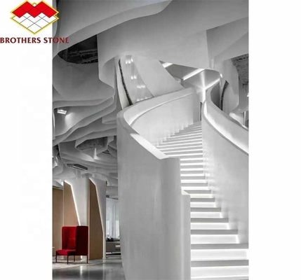 Foshan Custom Nowoczesny Szlifowany Marmur Wielki Płytkowy Schody Do Wnętrz Domów