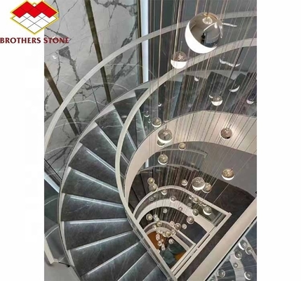 Foshan Custom Nowoczesny Szlifowany Marmur Wielki Płytkowy Schody Do Wnętrz Domów