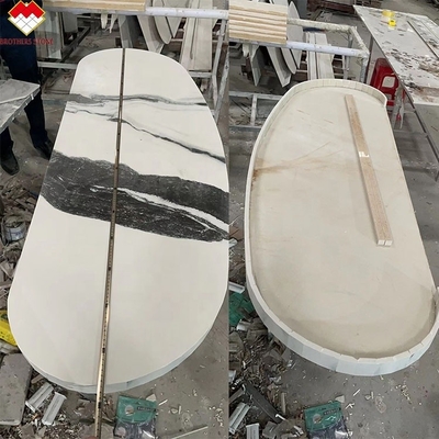 Stosowane klasy Waszyngton Wnętrze Schody Design Panda Biały Marmur Wygląd Płytki porcelanowe