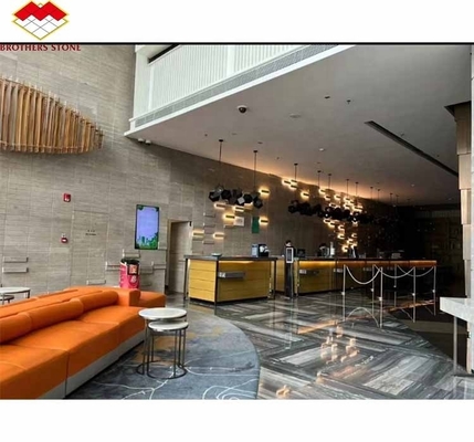 Nowoczesne naturalne kamień marmurowe podłogi płytki ścienne w wykończeniu szlifowanym dla modernizacji hotelu 2024