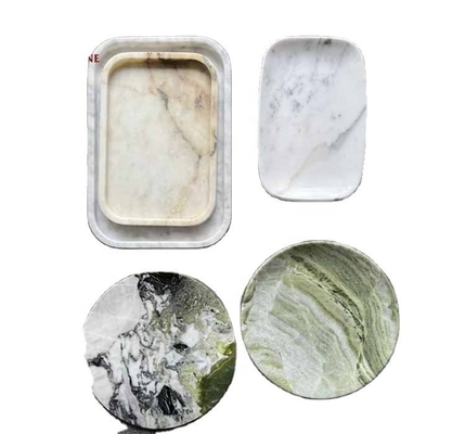 2024 Hotel Marble Cut-To-Size Set jadalny z nowoczesnymi marmurowymi talerzami i miskami