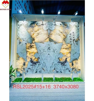 Alpinus Super Crystal White Quartzite Egzotyczny Duży Slab dla Nowoczesnego Projektowania Wili