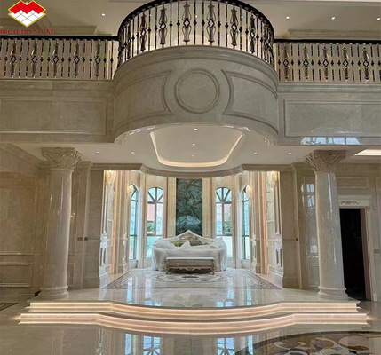 Kalcytowy marmur polerowany Bianco Botticino dla wysokiej klasy Shanna Beige Design Panel ściany
