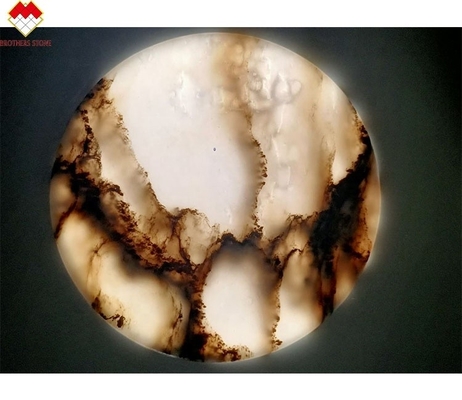 Polerowane naczynia stołowe z 18 20mm Lumi Stone Onyx Mat kubki do herbaty i marmurowe podłogi z onyku
