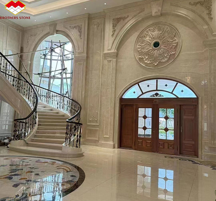 Kalcytowy marmur polerowany Bianco Botticino dla wysokiej klasy Shanna Beige Design Panel ściany