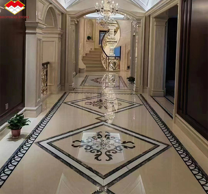 Kalcytowy marmur polerowany Bianco Botticino dla wysokiej klasy Shanna Beige Design Panel ściany