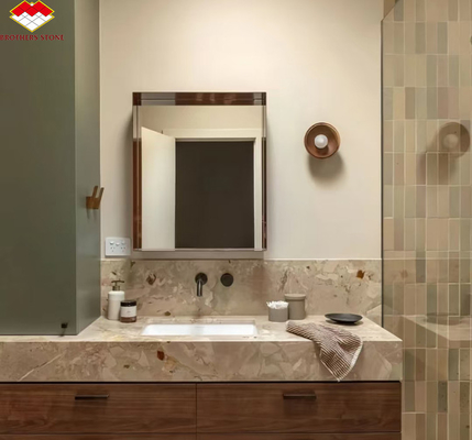 Nowoczesny design hotelowy Polerowany Monet Ogród Marmur Wielka płytka do łazienki