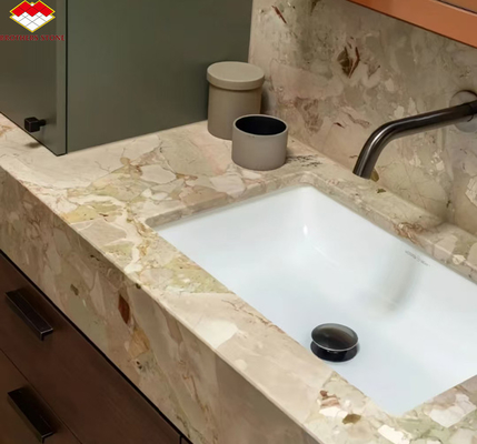 Nowoczesny design hotelowy Polerowany Monet Ogród Marmur Wielka płytka do łazienki