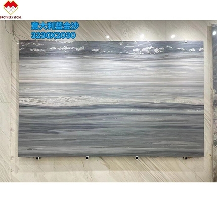Rynek Bliskiego Wschodu Nowoczesny Design Luksusowy Niebieski Dzwon Palissandro Bluette Marmurowe płyty