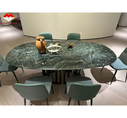 Natural Stone Cat's Eye Green Big Slab Dining Table Top dla dekoracji wnętrz willi