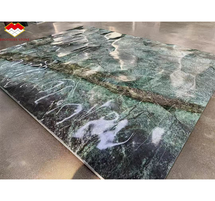 Natural Stone Cat's Eye Green Big Slab Dining Table Top dla dekoracji wnętrz willi