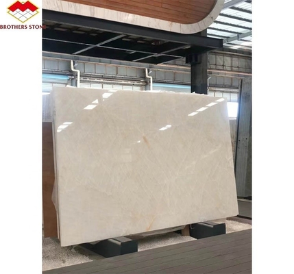 Nowoczesny Jade Lodowy Białego Śniegu Lód Onyks Kamień Przejrzysty Cristallo Quartzite Marmur Slab