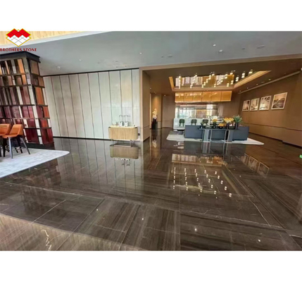 Dekoracja wnętrz hotelowych 45 stopni szary marmur duży płytki i włoskich materiałów szklanych