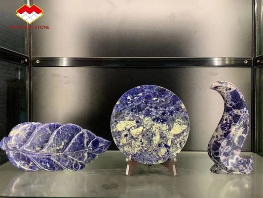 Zindywidualizowany Bolivia Blue Przejrzysty Sodalite Onyx Marmur dla dużych płytek lub cięcia do rozmiaru