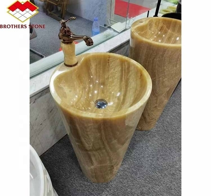 Powierzchnia wykończenie wypolerowany design podświetlony pomarańczowy Jade Stone do zlewu i stołu jadalnego