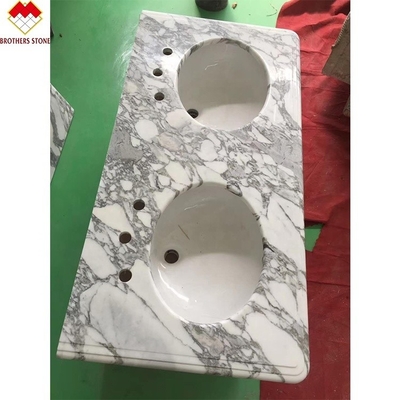 Statuario Venato Marmur Włochy Biały Marmur Arabescato Marmurowy Kamień na Vanity Top