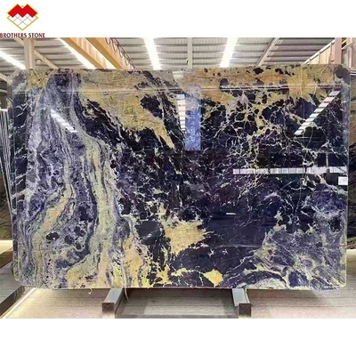 Polerowany Marzenie Sapphire Błękitny Onyks Kwarcytowe płyty Luxury Stone Backlit Przejrzyste