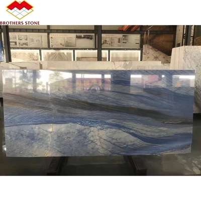 Brothers Stone Satin Blue Granite Quartzite Imperial Azul Macaubas dla podłogi ściany Jasnobłękitny Azul Macaubas Błękitny Marmur