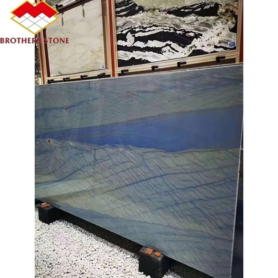 Brothers Stone Satin Blue Granite Quartzite Imperial Azul Macaubas dla podłogi ściany Jasnobłękitny Azul Macaubas Błękitny Marmur
