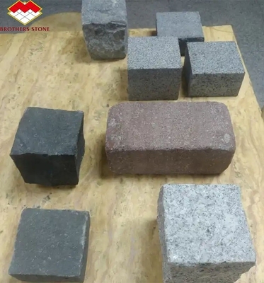 Zmodernizuj swój dom zewnętrzny przy użyciu ściętego na miarę szarego granitowego kostki kamienia 10x10x10