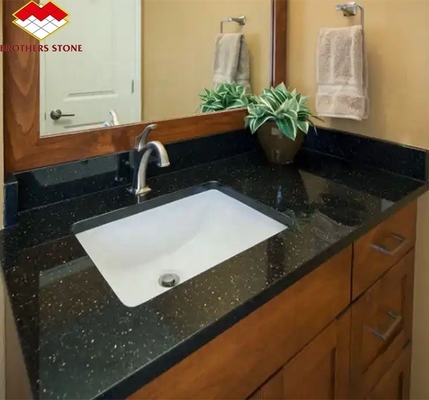 Hotelowa kuchnia Stolik i schody Wycięte na miarę Indian Black Star Galaxy Granite Slabs