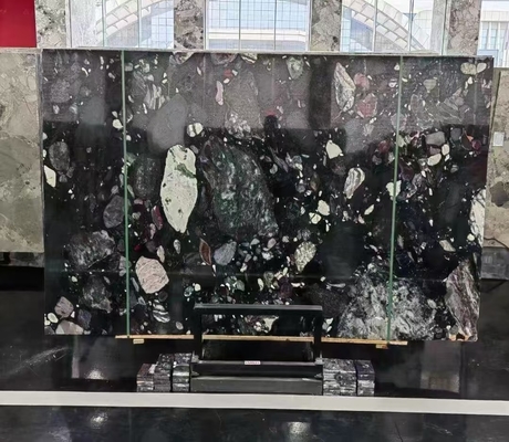 Dolomitowy marmur 3D ścienne pokrycie kamiennym do stołu w willi w dostosowanym projekcie