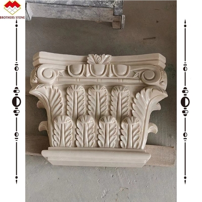 Hotel Solid Beige Cream Stone Rzymski marmurowy słup rzeźbiarski Projekt do budowy